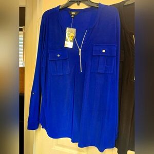 Royal blue ladies top